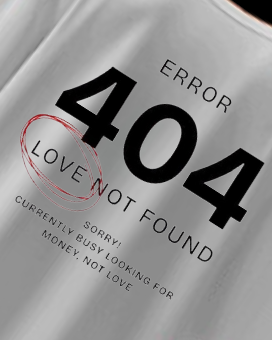 S: "ERROR 404"