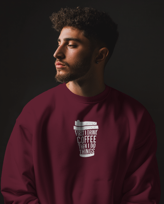 W: "COFFEE LOVERS" SWEATSHIRT