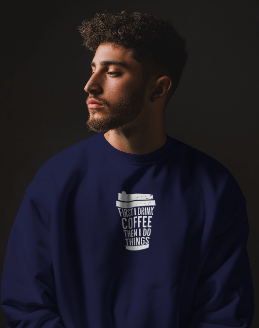 W: "COFFEE LOVERS" SWEATSHIRT
